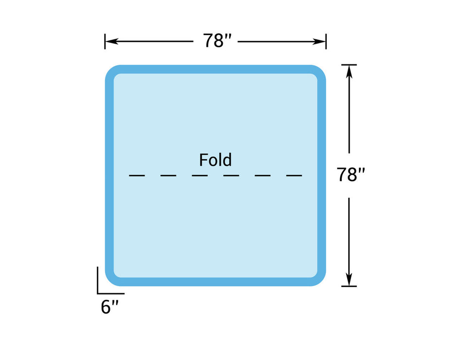 6.5' x 6.5' - Hot Tub Cover for Master Spas - 78" x 78"