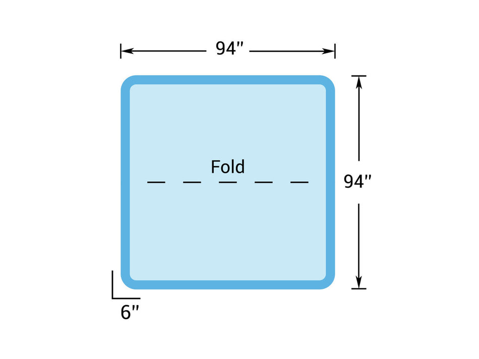 8' x 8' - Hot Tub Cover for Master Spas - 94" x 94"