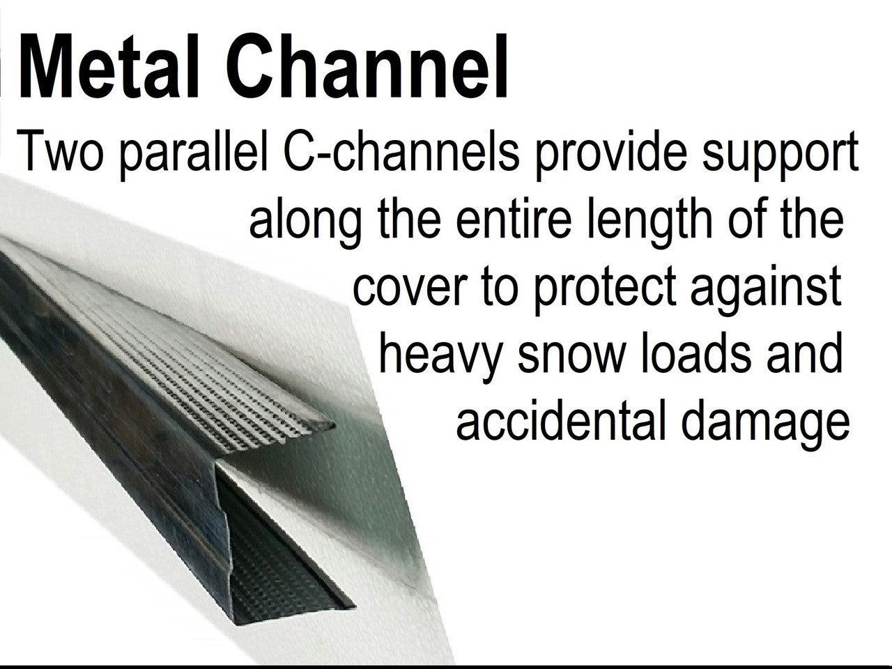 240 Spa Cover Metal Channel