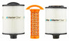 Do all h2x swim spas have 3 filters if so where is the orange one at ?