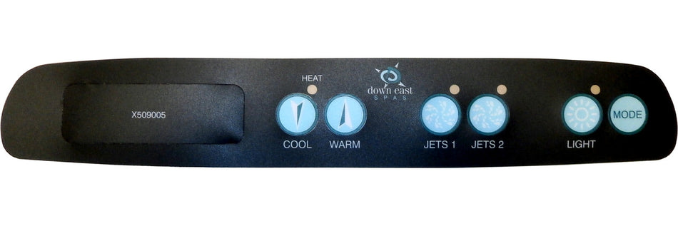 Master Spa - X509005 - Down East 2 Pump Overlay - Front View