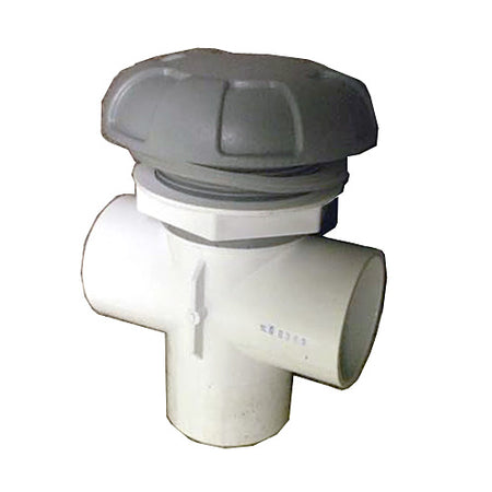 Master Spa - X245367 - 2" 6-Spoke Grey Diverter Valve Assembly - Side View