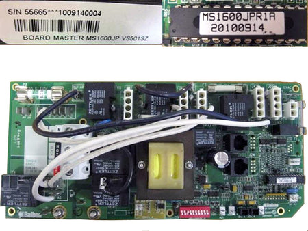 Master Spa - X801140 - Balboa Equipment MS1600JPL PC Circuit Board - Front View