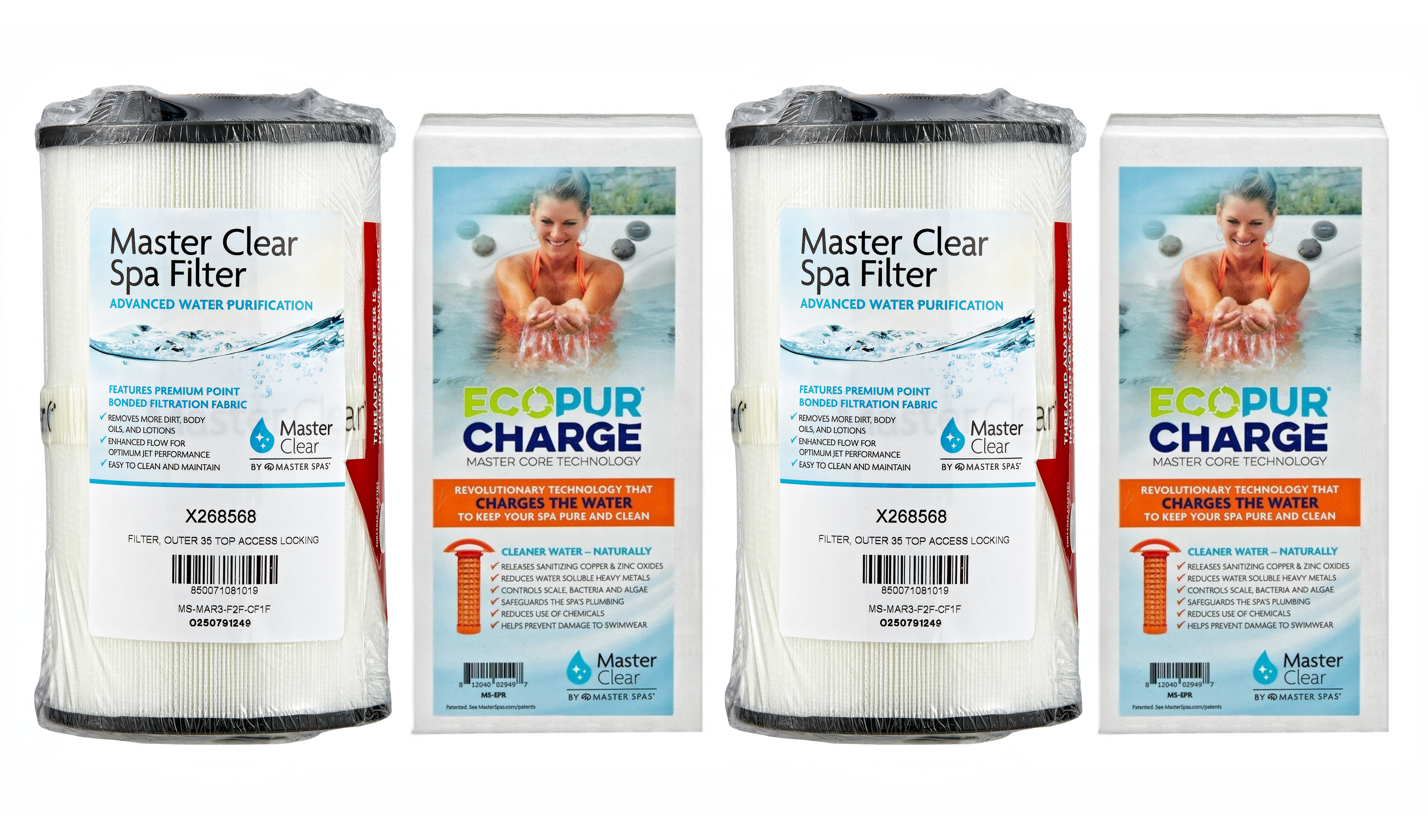 2026 Clarity & Therapool   (2) X268568 & (2) X268532 Filter Set