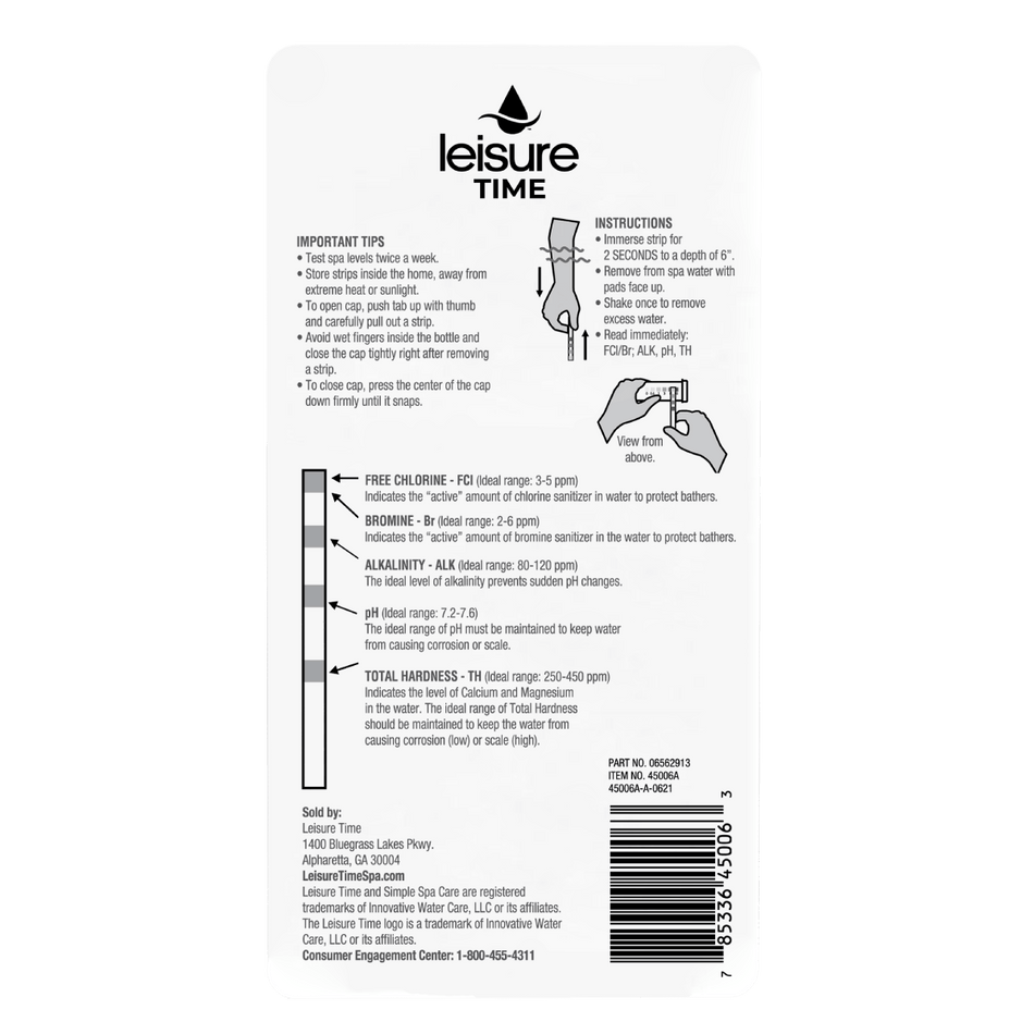 Leisure Time - Test Strips - Chlorine