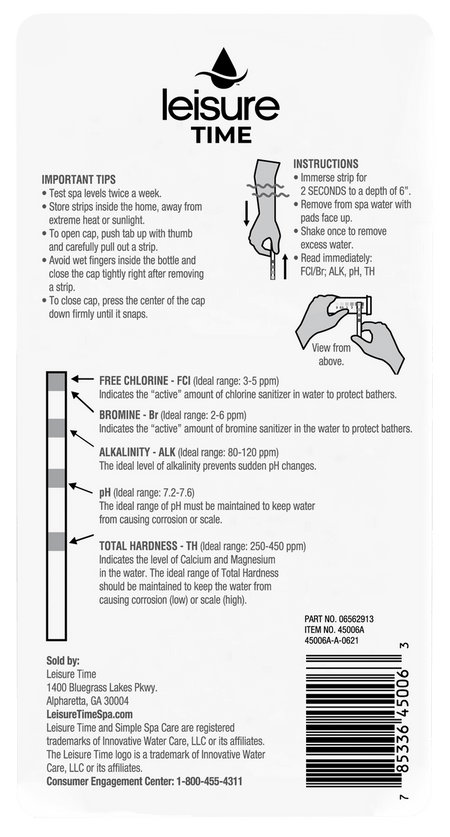 Master Spa - Leisure Time - Test Strips
