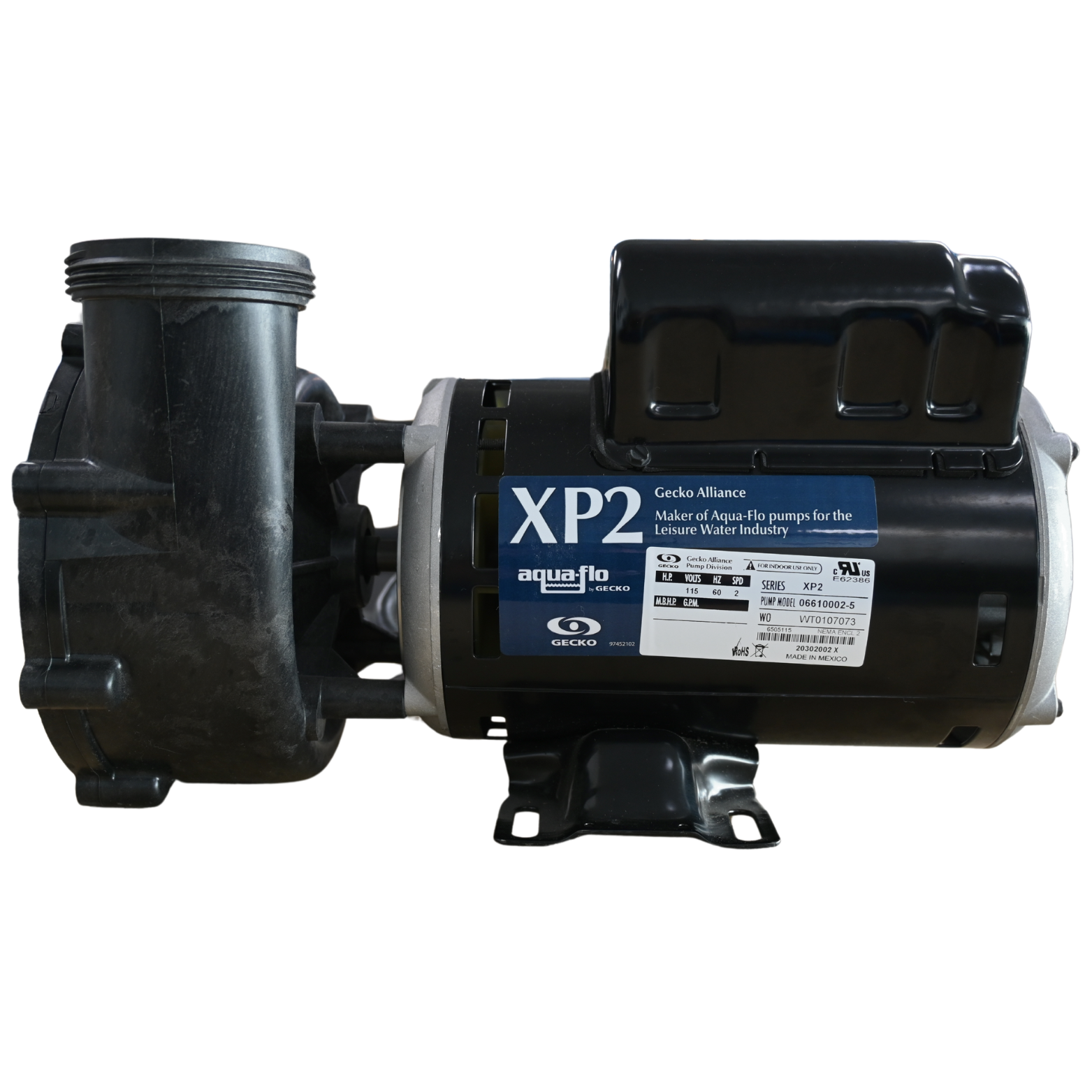 pu-san XP2 Gecko Alliance Pump, 9.8A 2-Speed, 120V Spa Pump