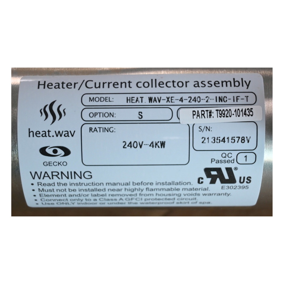X801773 - Heater Assembly, 4.0KW F/YE Gecko Pack
