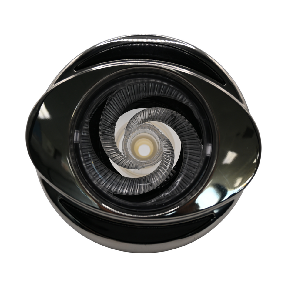 X284790 - Jet, Power Riffled OVO Crystal Clear