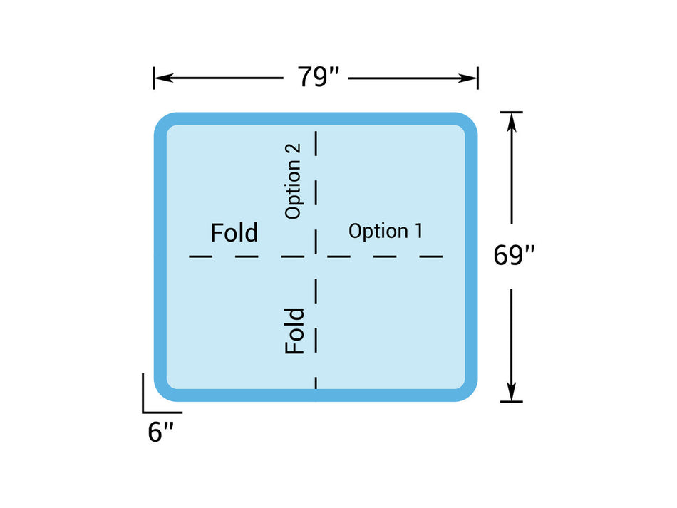 6' 7" x 5' 9" Hot Tub Cover for Getaway Hot Tubs (79" x 69")