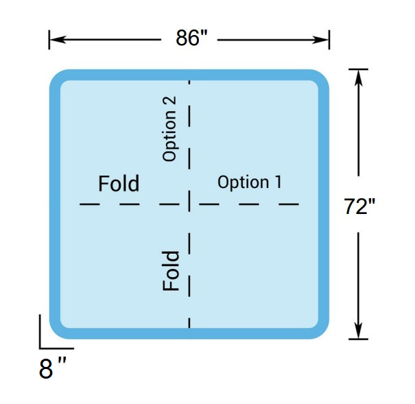 Hot Tub Cover for Getaway Hot Tubs (86" x 72")