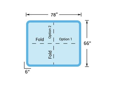 Fold options diagram for this cover