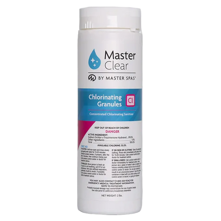 Master Clear Chlorinating Granules 2lbs Front