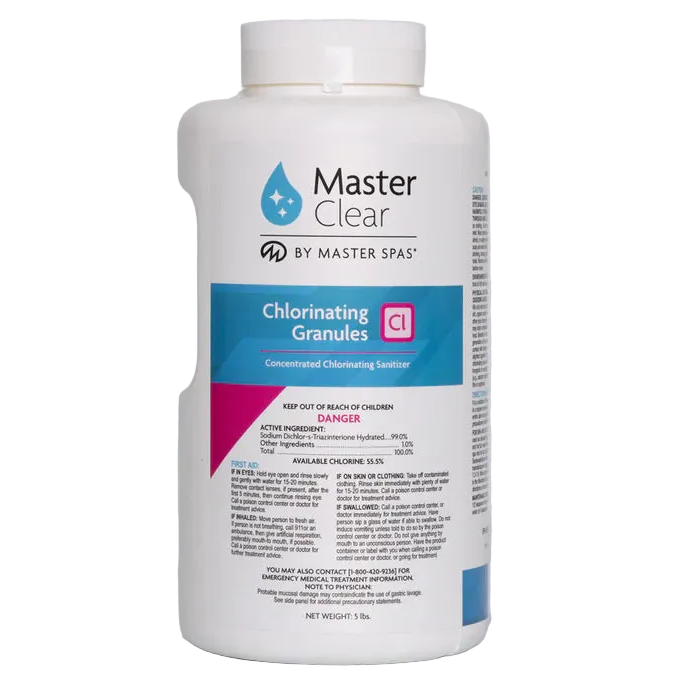Master_Clear_Chlorinating Granules 5lbs Front