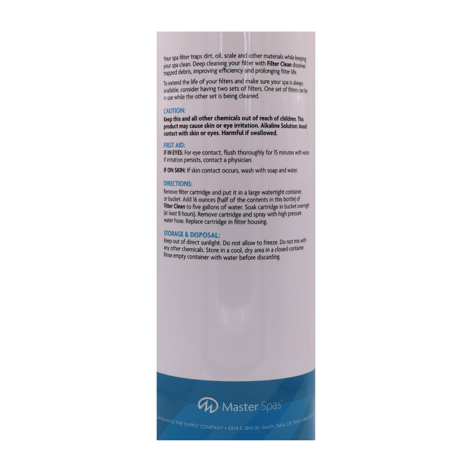 Master Clear Filter Clean 2lbs. Back