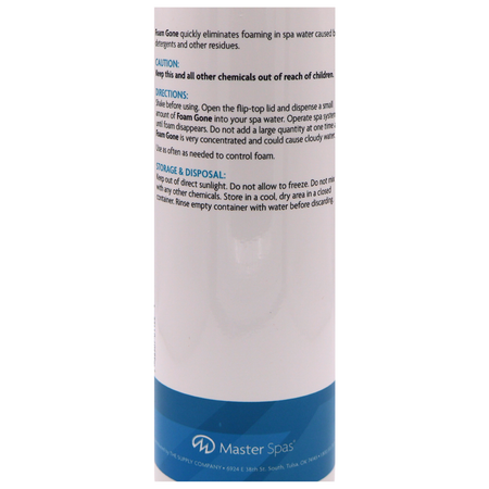 Master Clear Foam Gone 16 fl. oz. Back