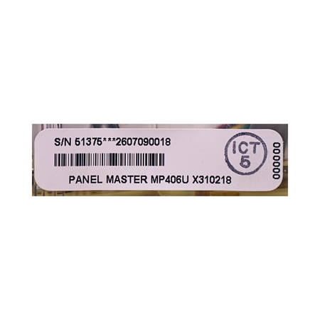 Master Spas X310218 Panel Label