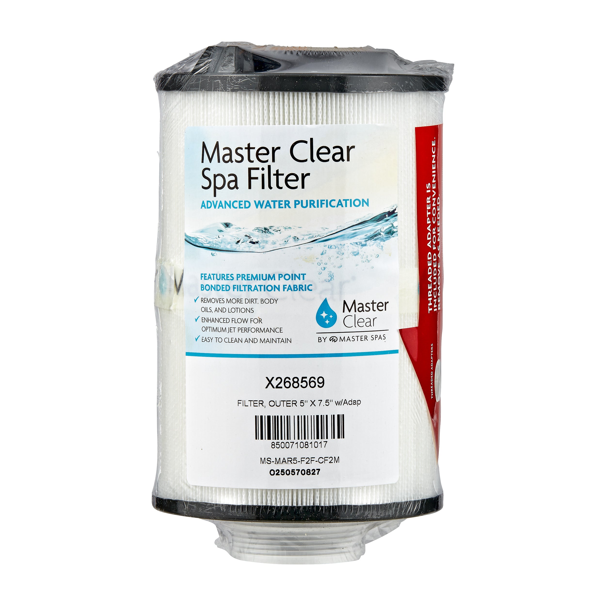 X268569 - 2025 Getaway Hot Tubs Filter W/Adapter