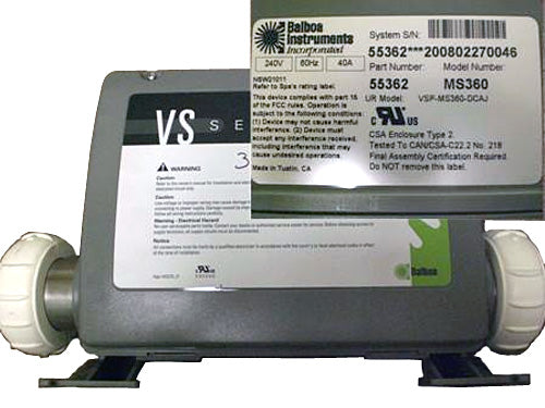 Master Spa - X300703 - Balboa Equipment MAS360 System Control Pack