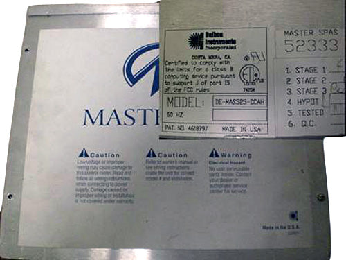 Master Spa - X300720 - Balboa Equipment MAS525 System Control Pack