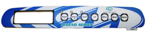 Master Spa - X506130 - Legend 1050 7-Button Overlay - Front View