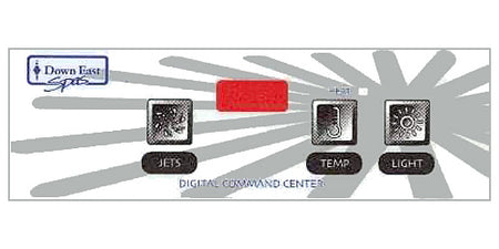Master Spa - X506200 - Down East 3-Button Overlay - Front View