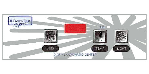 Master Spa - X506200 - Down East 3-Button Overlay - Front View
