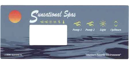 Master Spa - X507150 - Sunsational 2 Pump Overlay - Front View