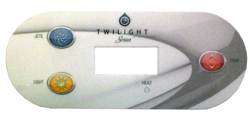 Master Spa - X509041 - 1 Pump Overlay for Twilight Series - Front View