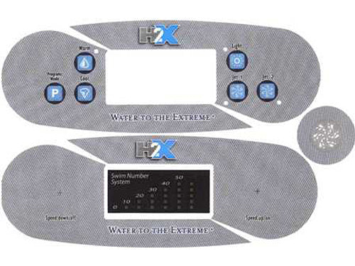 Master Spa - X600069 - H2X Overlay Set for MS1600 - Front View