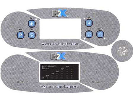 Master Spa - X600069 - H2X Overlay Set for MS1600 - Front View