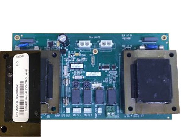 Master Spa - X801143 - Balboa Equipment MSWIM15 Valve Hub Board for H2X Momentum - Front View